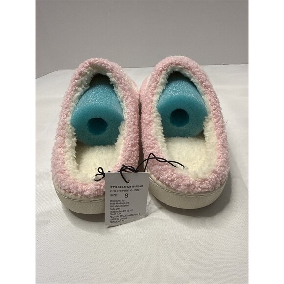 Halloween Pink With Ghosts Slippers (Womens US Size 7) - Picture 4 of 6